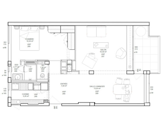 MMA agence Immobilier Agadir : Location Duplex -  Immeuble B15  - 900 DHs Dh Nuitée